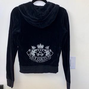 JUICY COUTURE JACKET BLACK VELOUR / Y2K JUICY